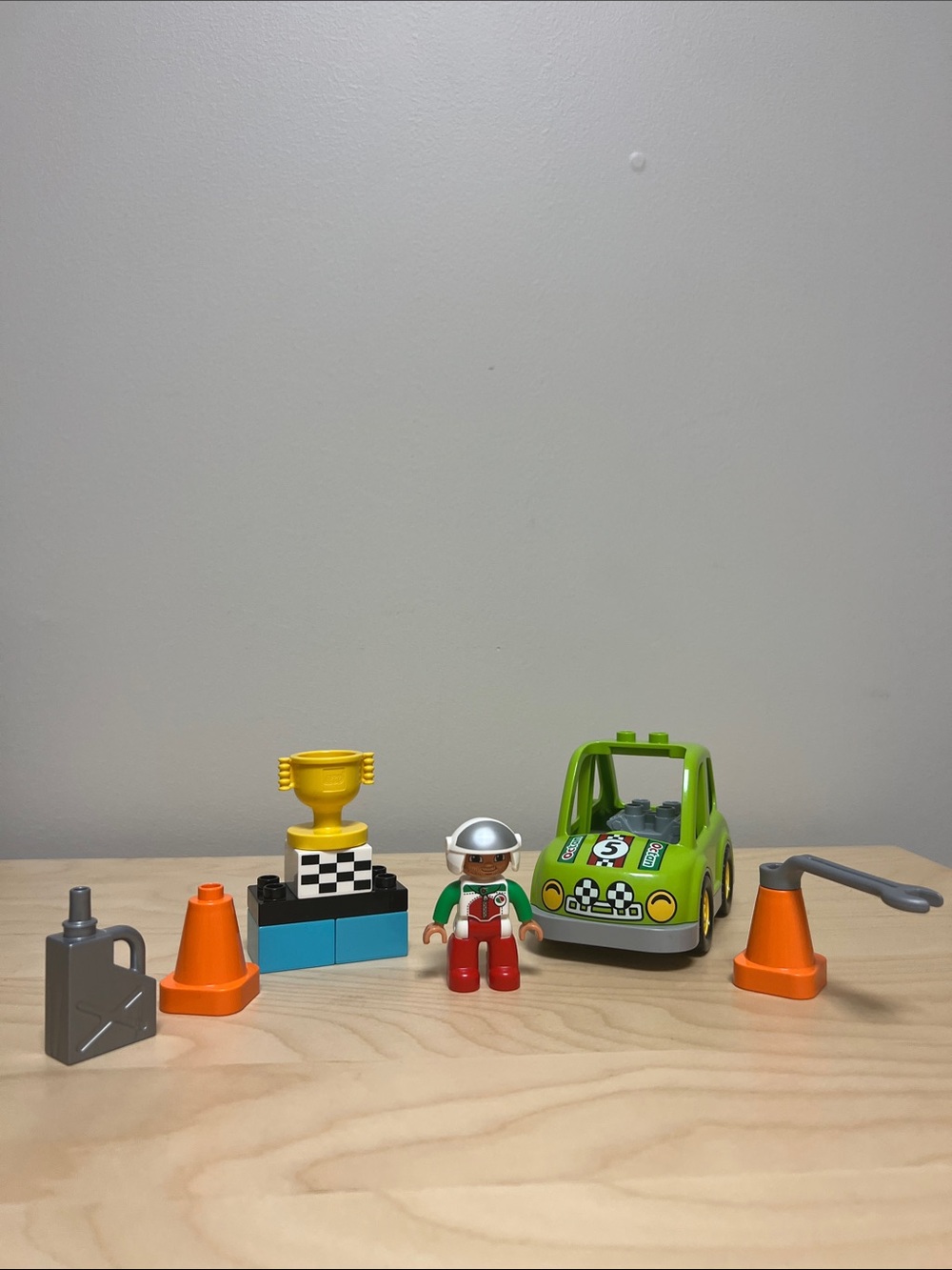 LEGO DUPLO Racing Car Playset with Driver and Accessories - Kids Toys
